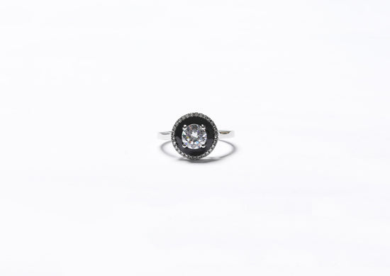 Black Beauty Reysa Solitaire Ring