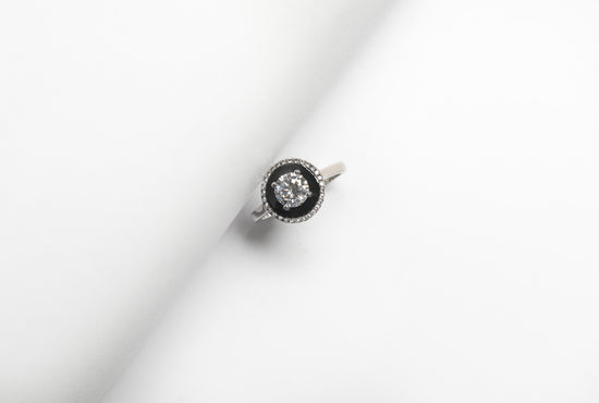 Black Beauty Reysa Solitaire Ring